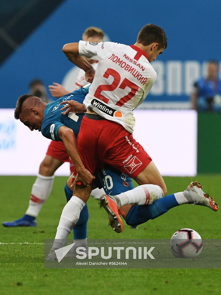 Football. Russian Football Premier League. Zenit vs. Spartak