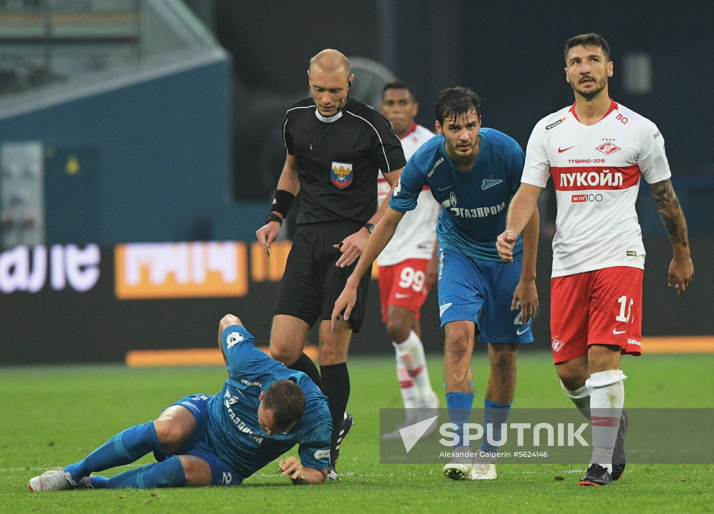 Football. Russian Football Premier League. Zenit vs. Spartak
