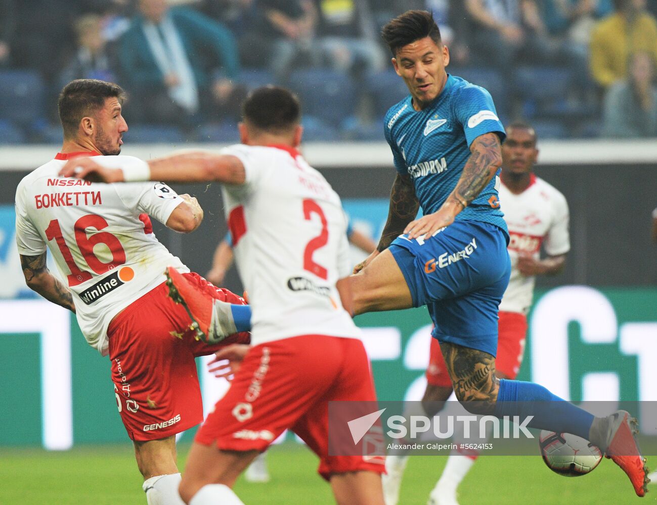 Football. Russian Football Premier League. Zenit vs. Spartak