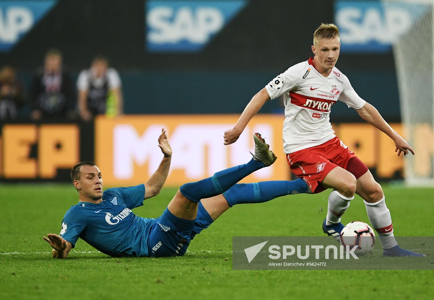 Football. Russian Football Premier League. Zenit vs. Spartak