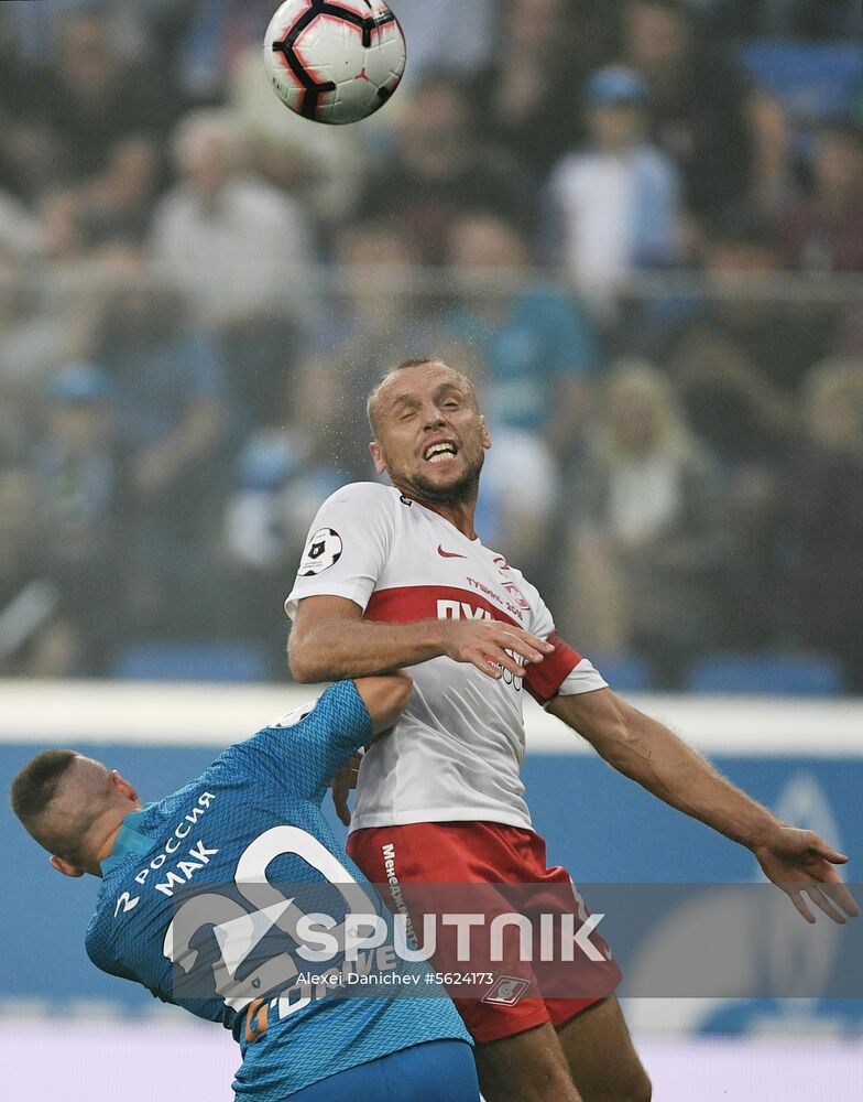 Football. Russian Football Premier League. Zenit vs. Spartak