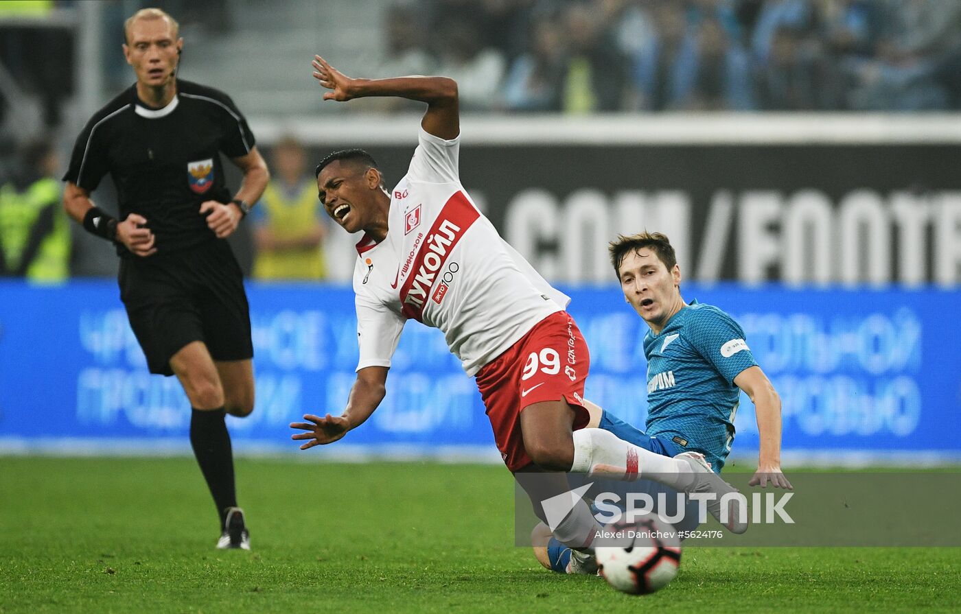 Football. Russian Football Premier League. Zenit vs. Spartak
