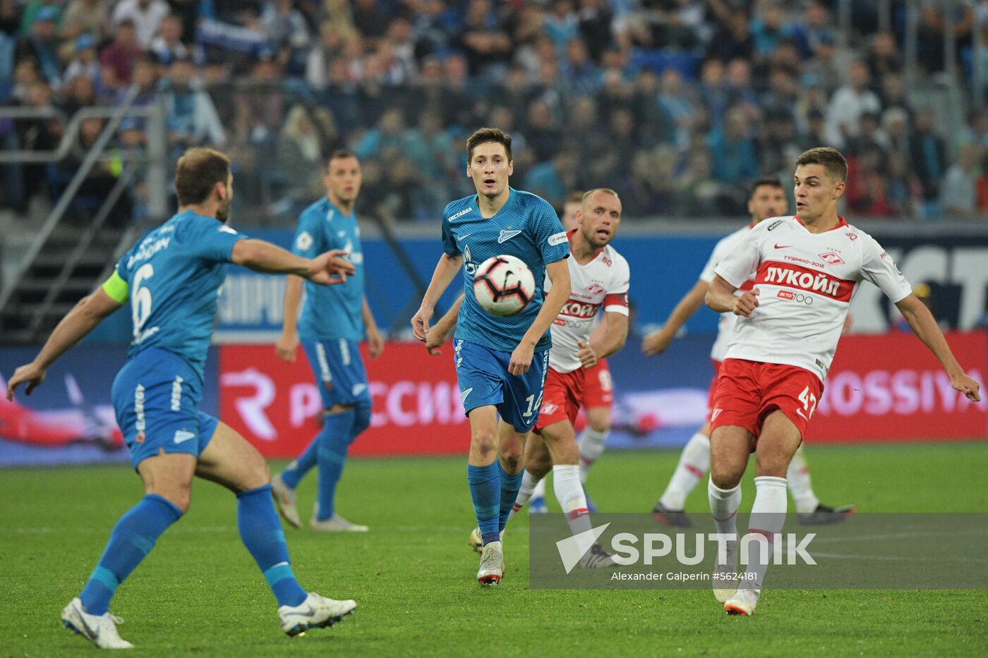 Football. Russian Football Premier League. Zenit vs. Spartak