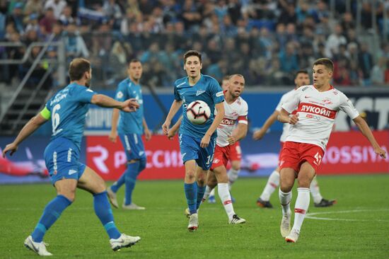 Football. Russian Football Premier League. Zenit vs. Spartak