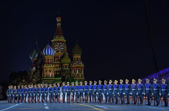 2018 Spasskaya Tower Military Music Festival closing ceremony