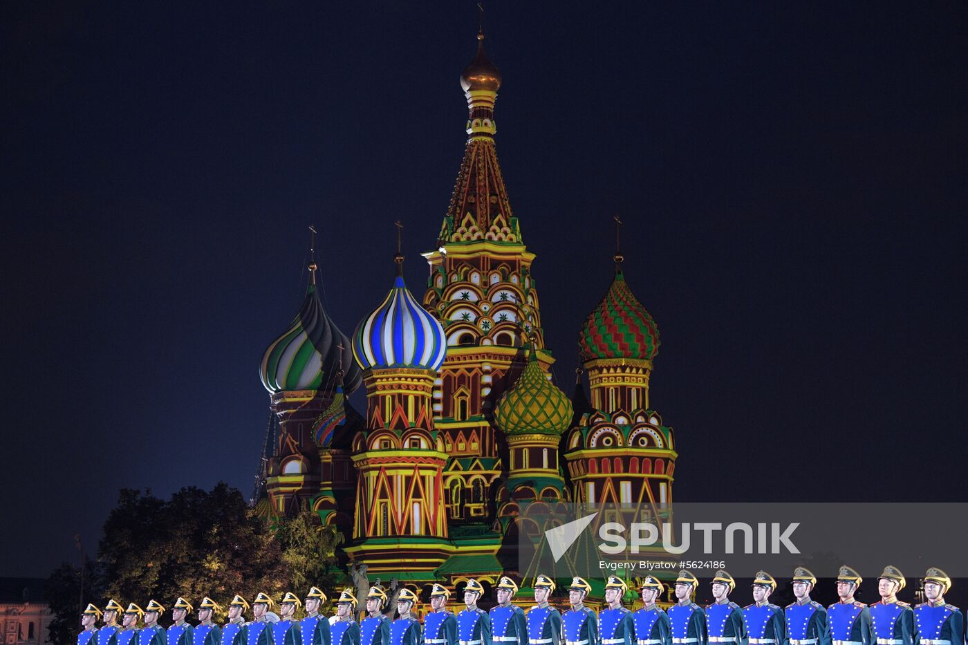 2018 Spasskaya Tower Military Music Festival closing ceremony