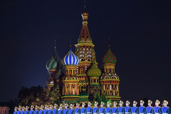 2018 Spasskaya Tower Military Music Festival closing ceremony