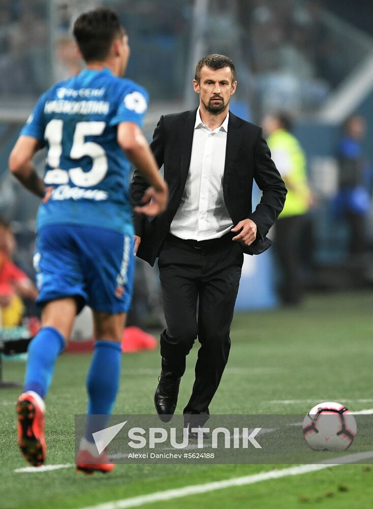 Football. Russian Football Premier League. Zenit vs. Spartak