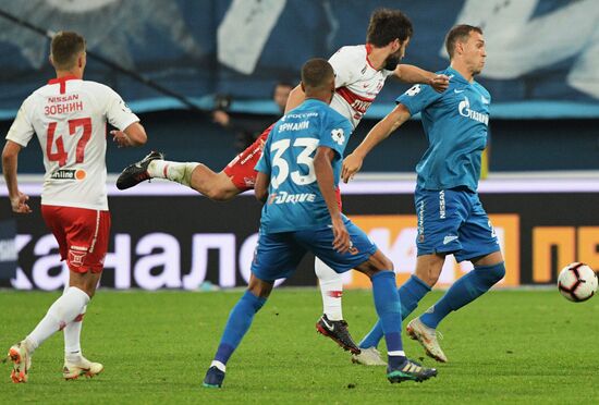Football. Russian Football Premier League. Zenit vs. Spartak