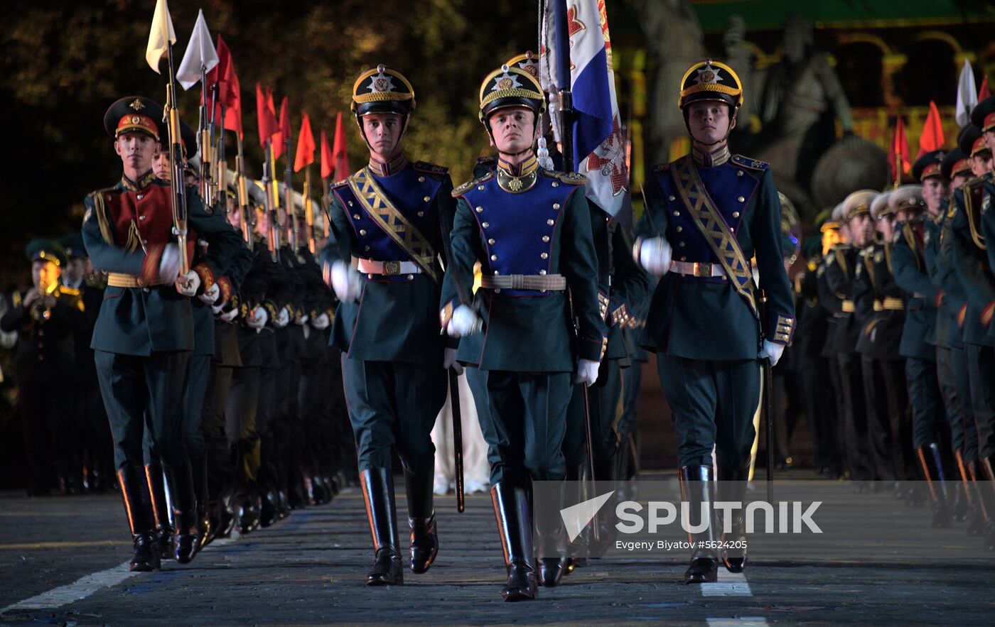 2018 Spasskaya Tower Military Music Festival closing ceremony