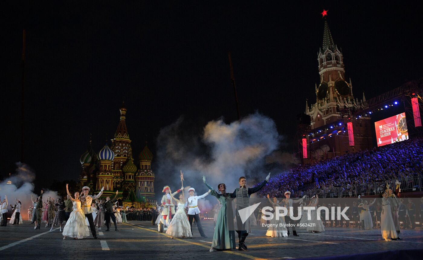 2018 Spasskaya Tower Military Music Festival closing ceremony