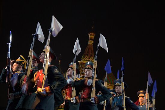 2018 Spasskaya Tower Military Music Festival closing ceremony