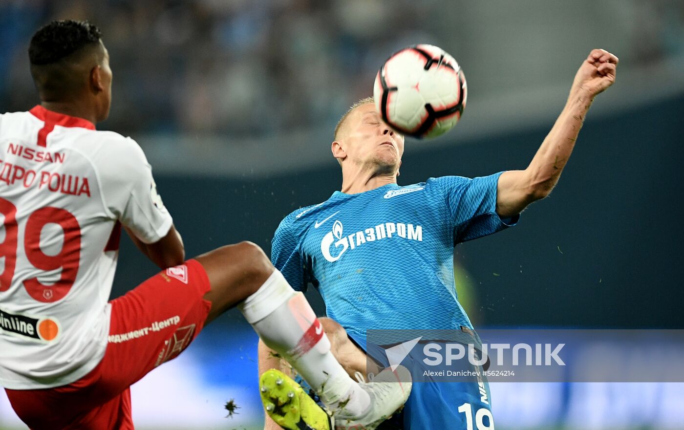 Football. Russian Football Premier League. Zenit vs. Spartak