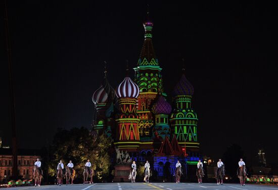 2018 Spasskaya Tower Military Music Festival closing ceremony