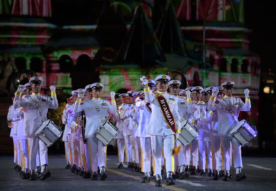 2018 Spasskaya Tower Military Music Festival closing ceremony