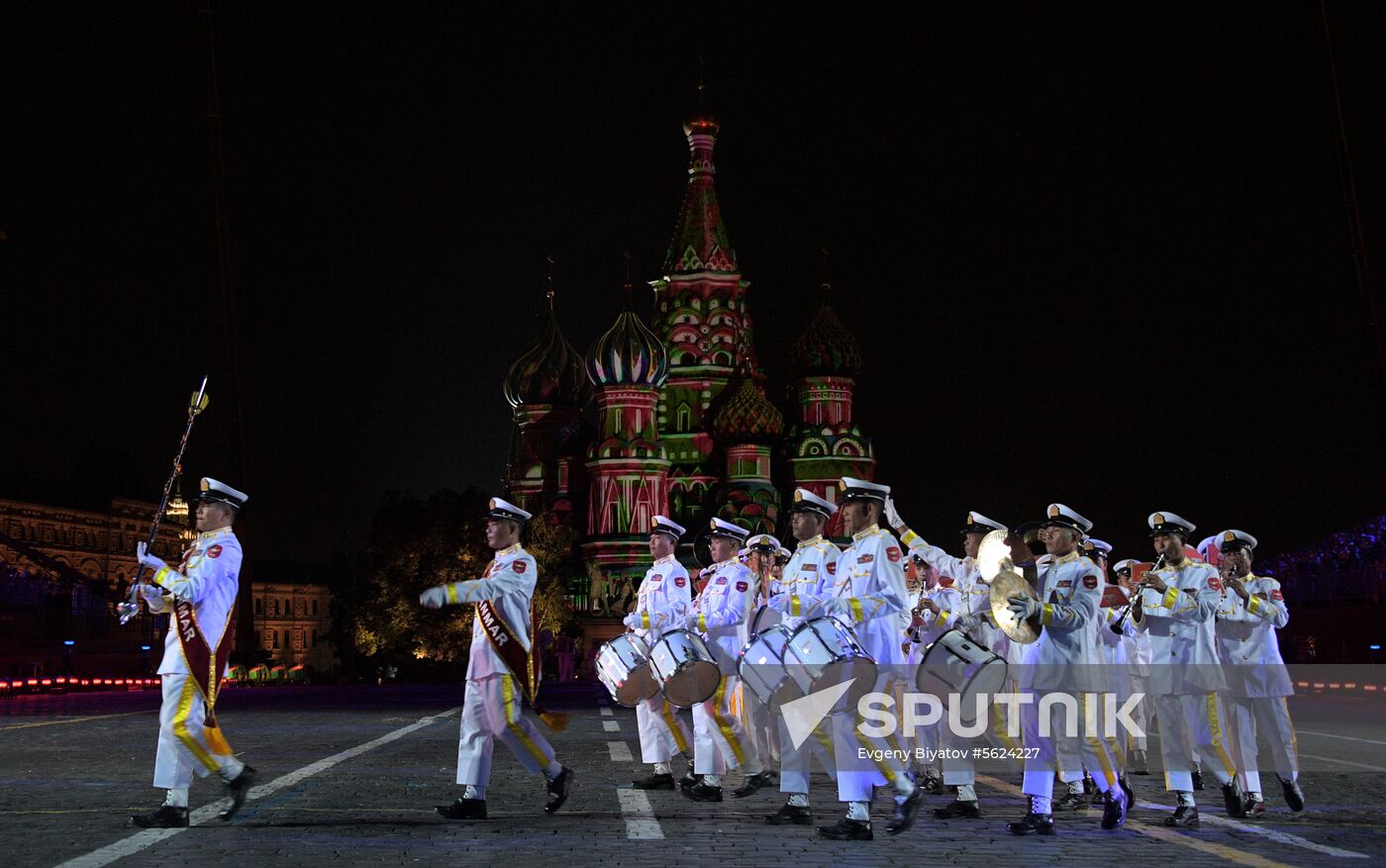 2018 Spasskaya Tower Military Music Festival closing ceremony