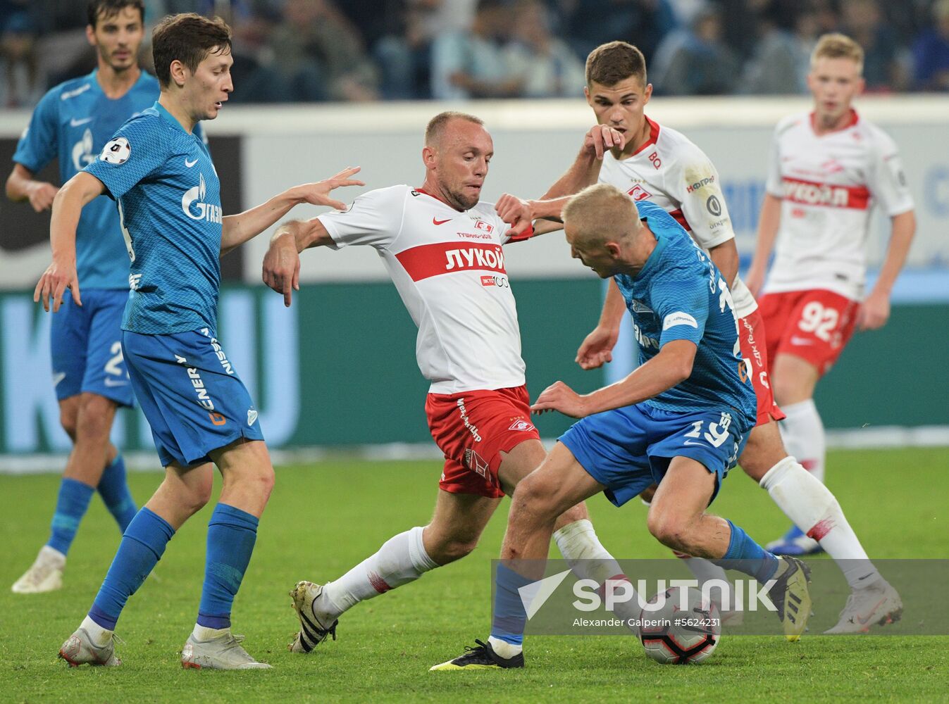 Football. Russian Football Premier League. Zenit vs. Spartak