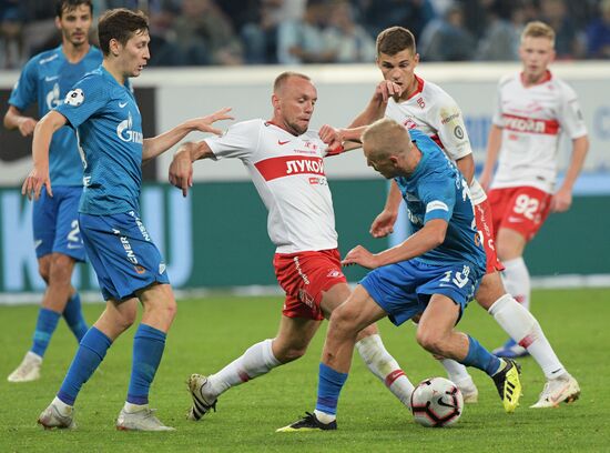 Football. Russian Football Premier League. Zenit vs. Spartak
