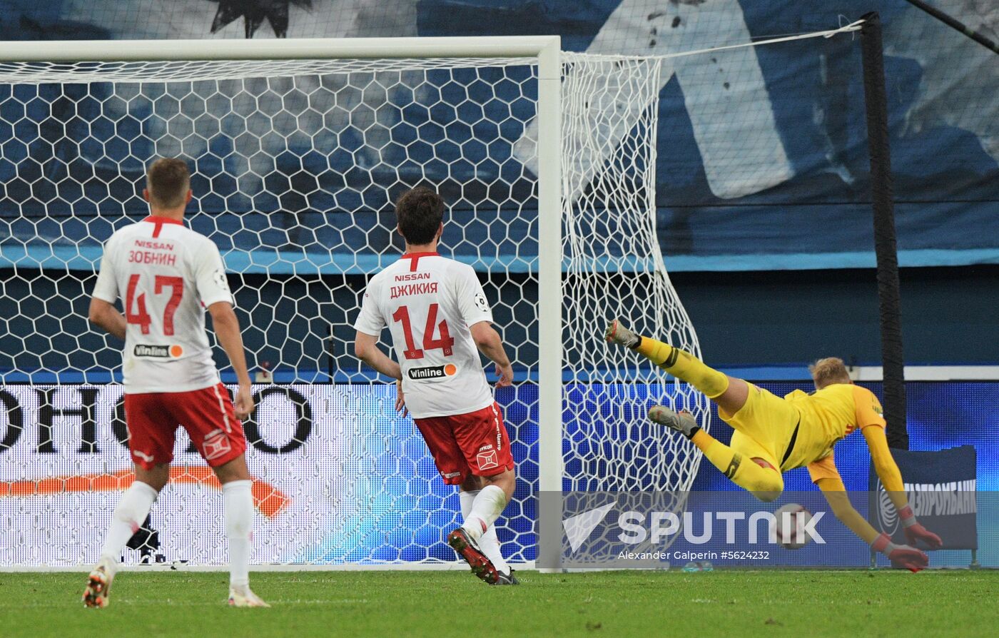 Football. Russian Football Premier League. Zenit vs. Spartak