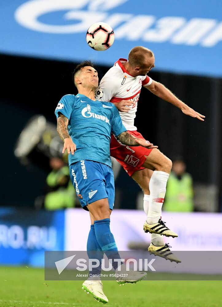 Football. Russian Football Premier League. Zenit vs. Spartak