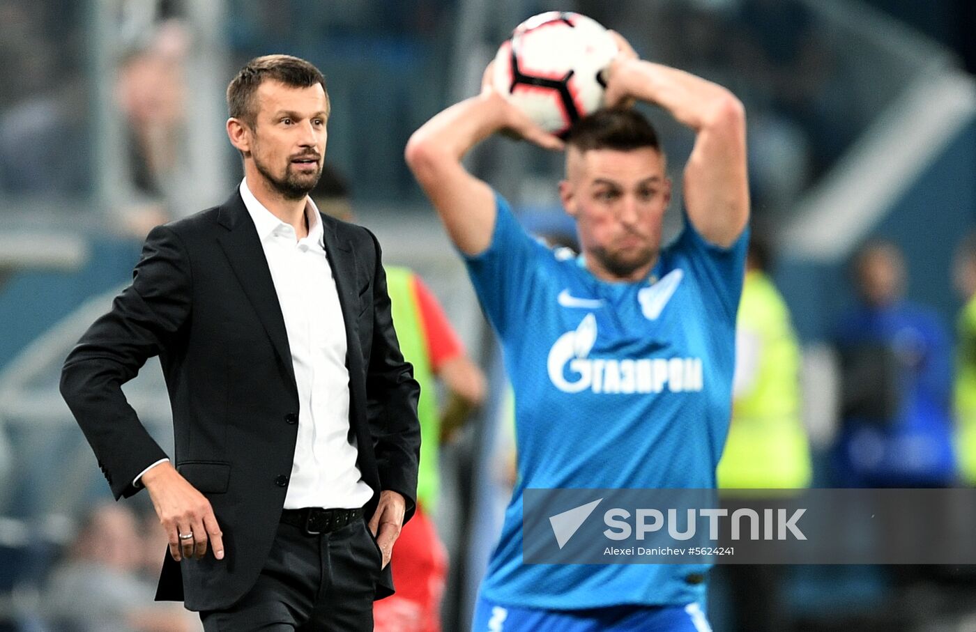 Football. Russian Football Premier League. Zenit vs. Spartak