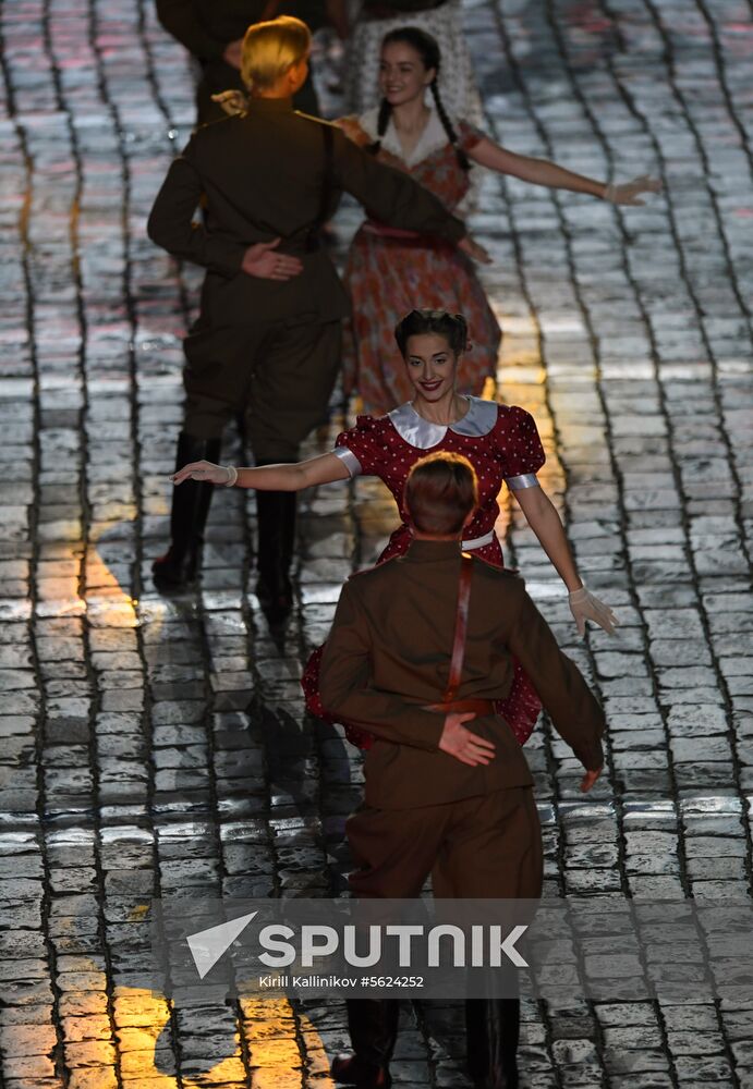 2018 Spasskaya Tower Military Music Festival closing ceremony