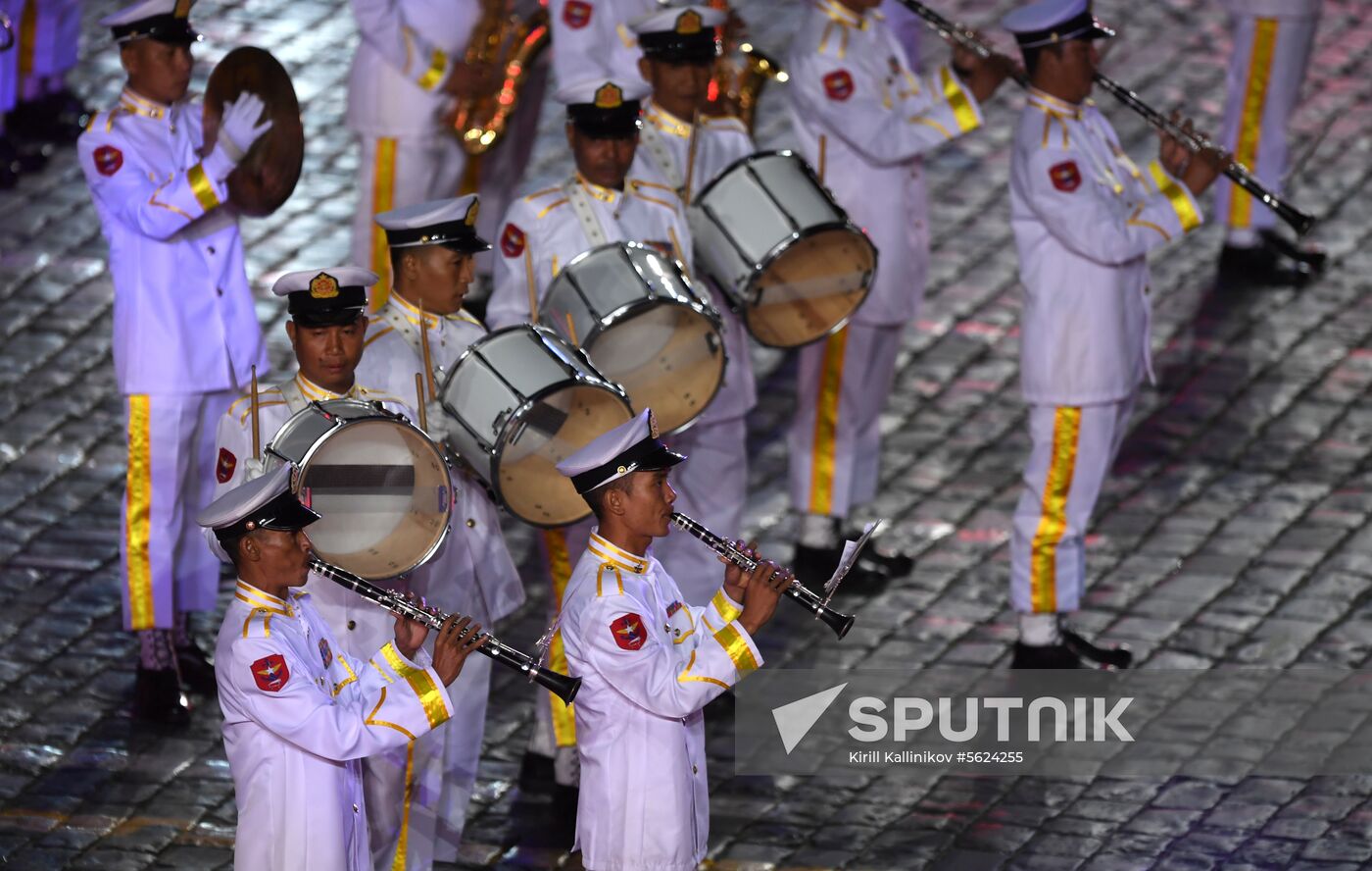 2018 Spasskaya Tower Military Music Festival closing ceremony