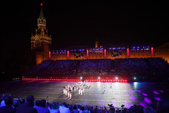 2018 Spasskaya Tower Military Music Festival closing ceremony