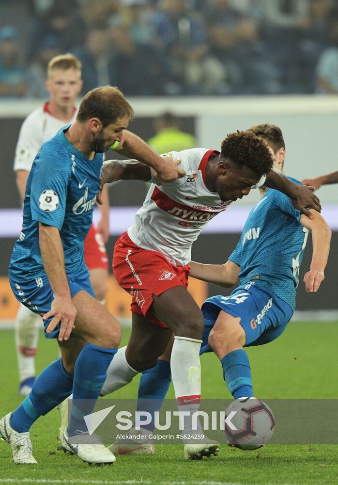 Football. Russian Football Premier League. Zenit vs. Spartak