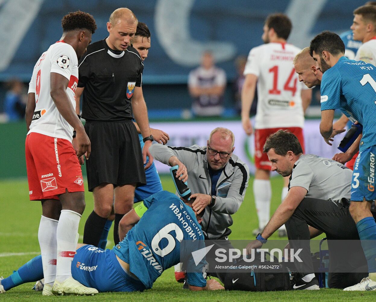 Football. Russian Football Premier League. Zenit vs. Spartak