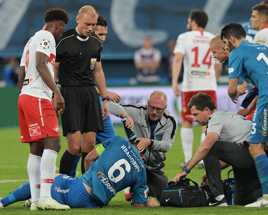 Football. Russian Football Premier League. Zenit vs. Spartak