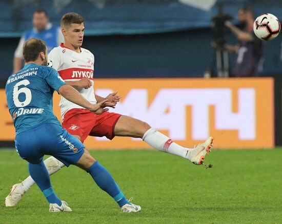 Football. Russian Football Premier League. Zenit vs. Spartak