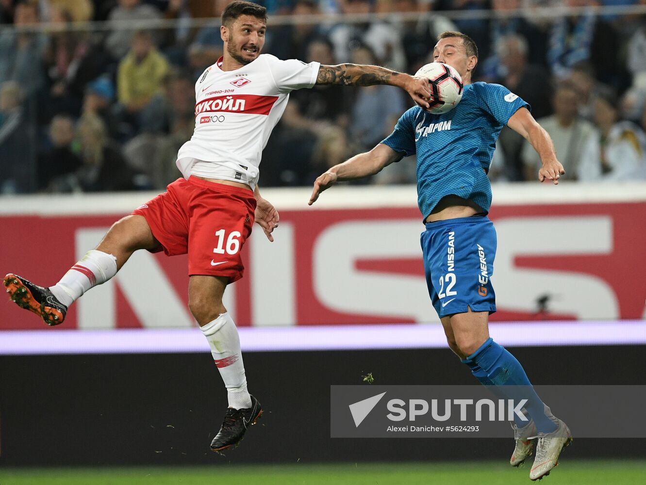 Football. Russian Football Premier League. Zenit vs. Spartak