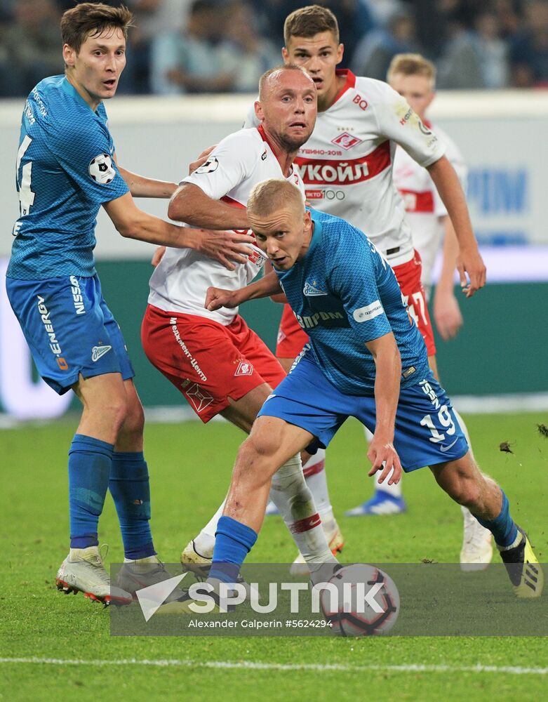 Football. Russian Football Premier League. Zenit vs. Spartak