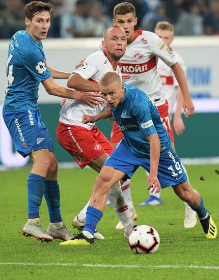 Football. Russian Football Premier League. Zenit vs. Spartak