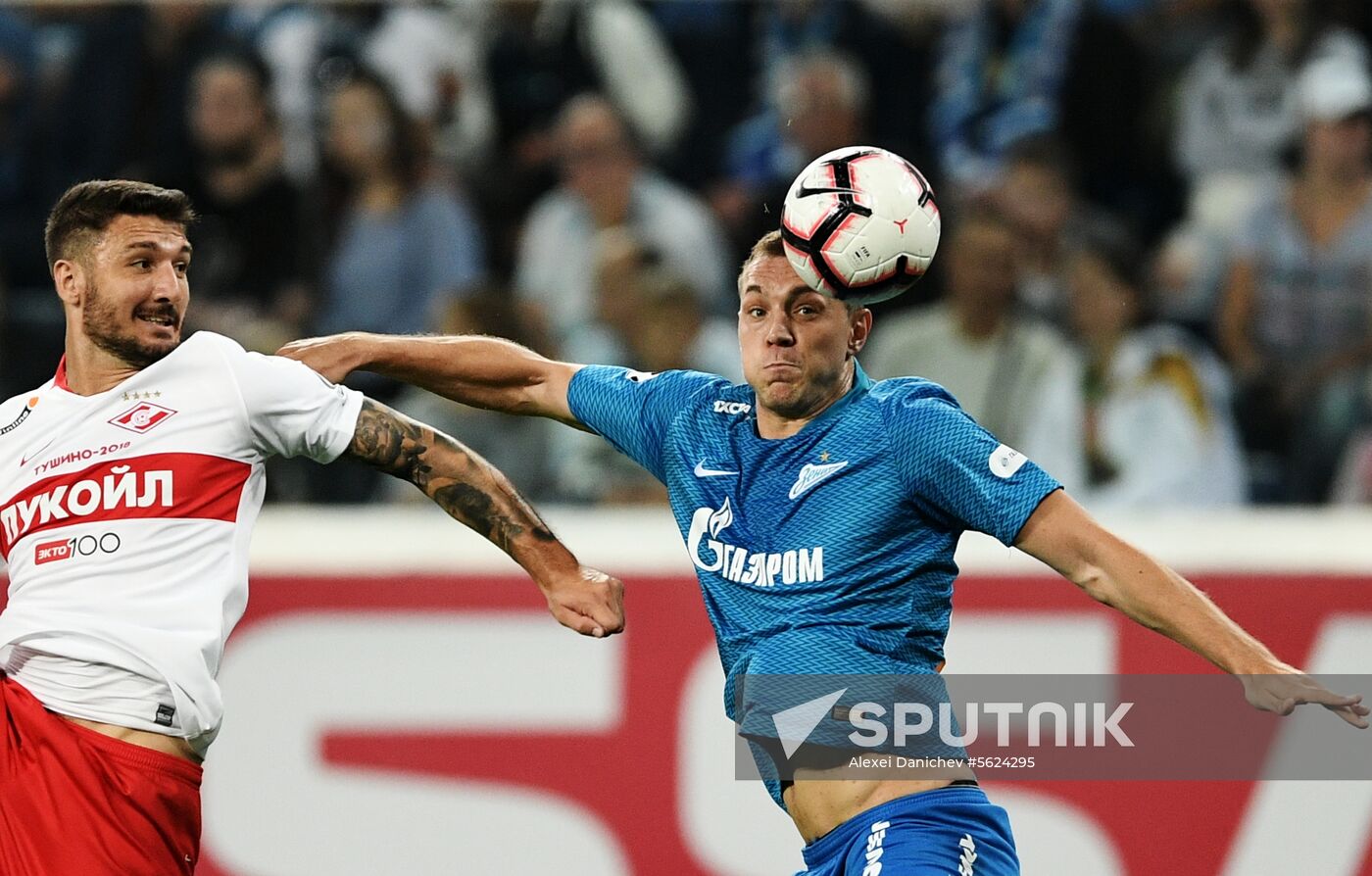 Football. Russian Football Premier League. Zenit vs. Spartak