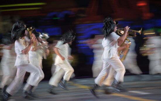 2018 Spasskaya Tower Military Music Festival closing ceremony