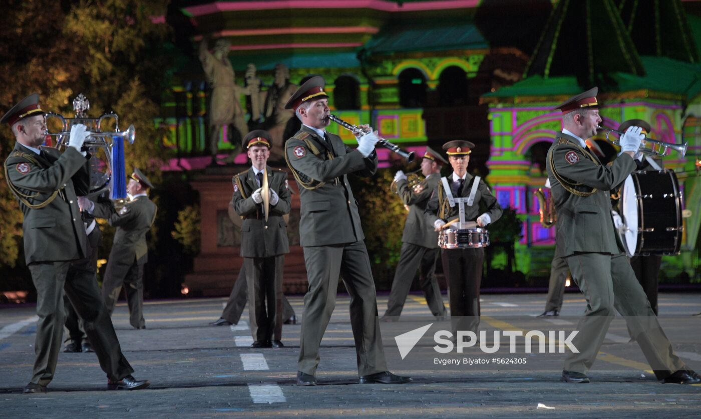 2018 Spasskaya Tower Military Music Festival closing ceremony