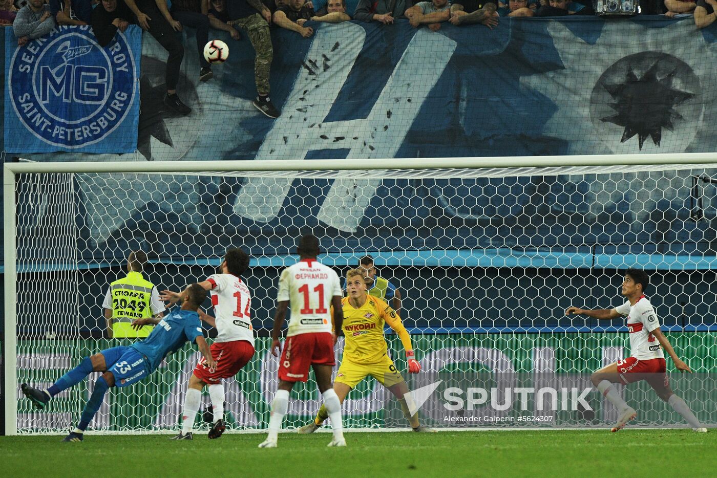 Football. Russian Football Premier League. Zenit vs. Spartak