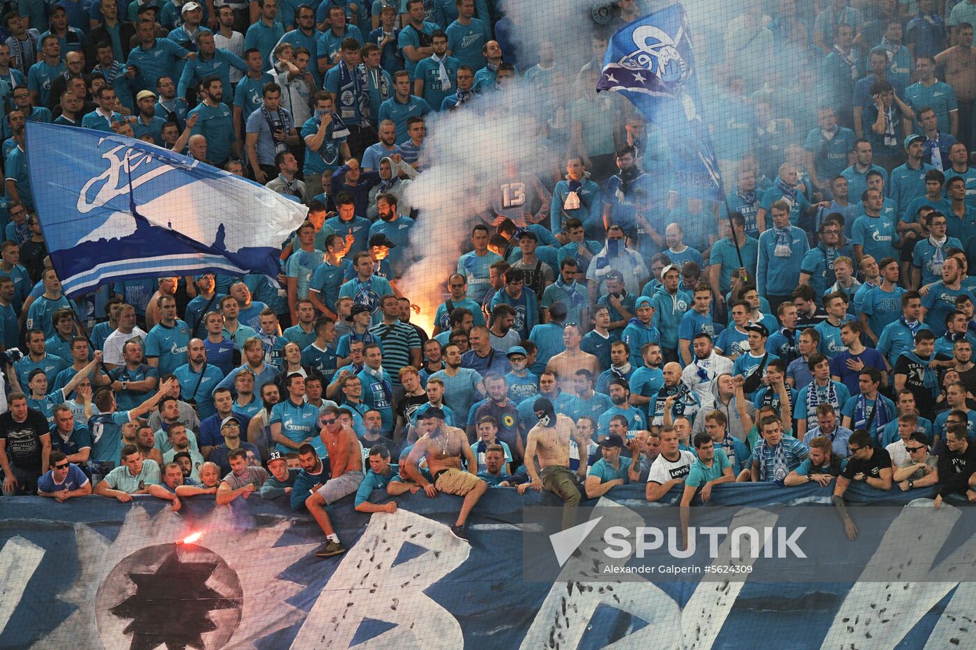Football. Russian Football Premier League. Zenit vs. Spartak
