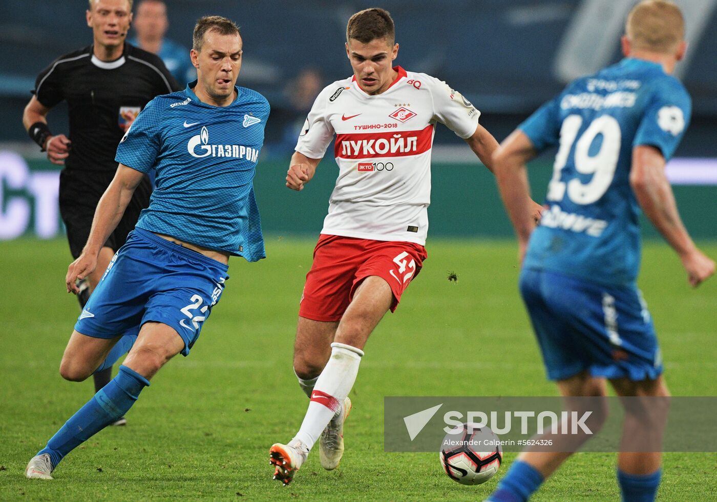 Football. Russian Football Premier League. Zenit vs. Spartak