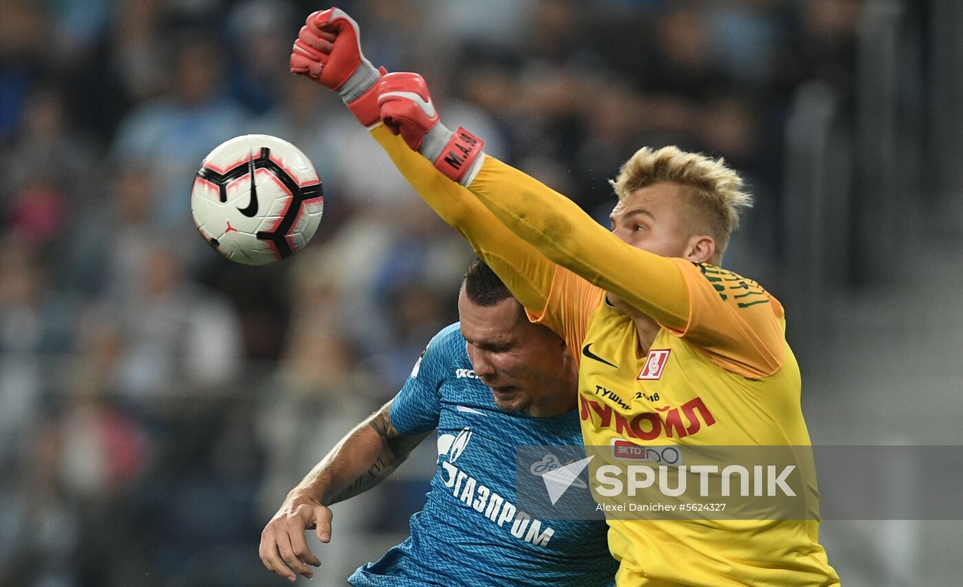 Football. Russian Football Premier League. Zenit vs. Spartak