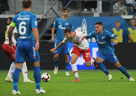Football. Russian Football Premier League. Zenit vs. Spartak