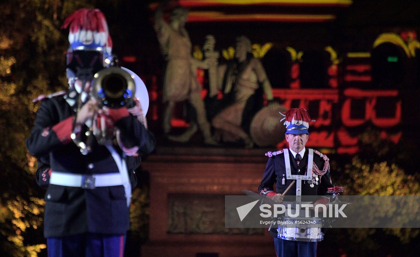 2018 Spasskaya Tower Military Music Festival closing ceremony