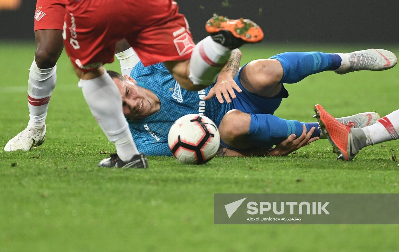 Football. Russian Football Premier League. Zenit vs. Spartak