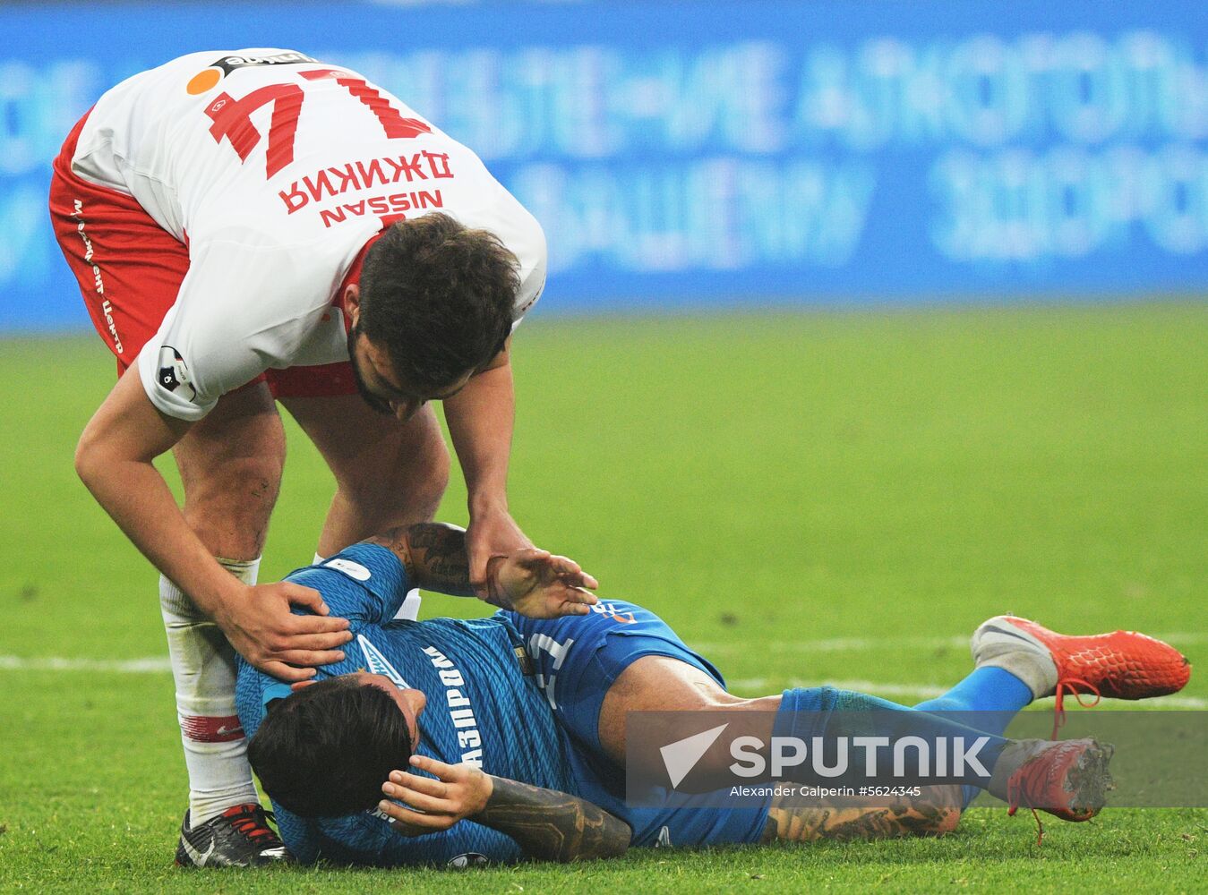 Football. Russian Football Premier League. Zenit vs. Spartak