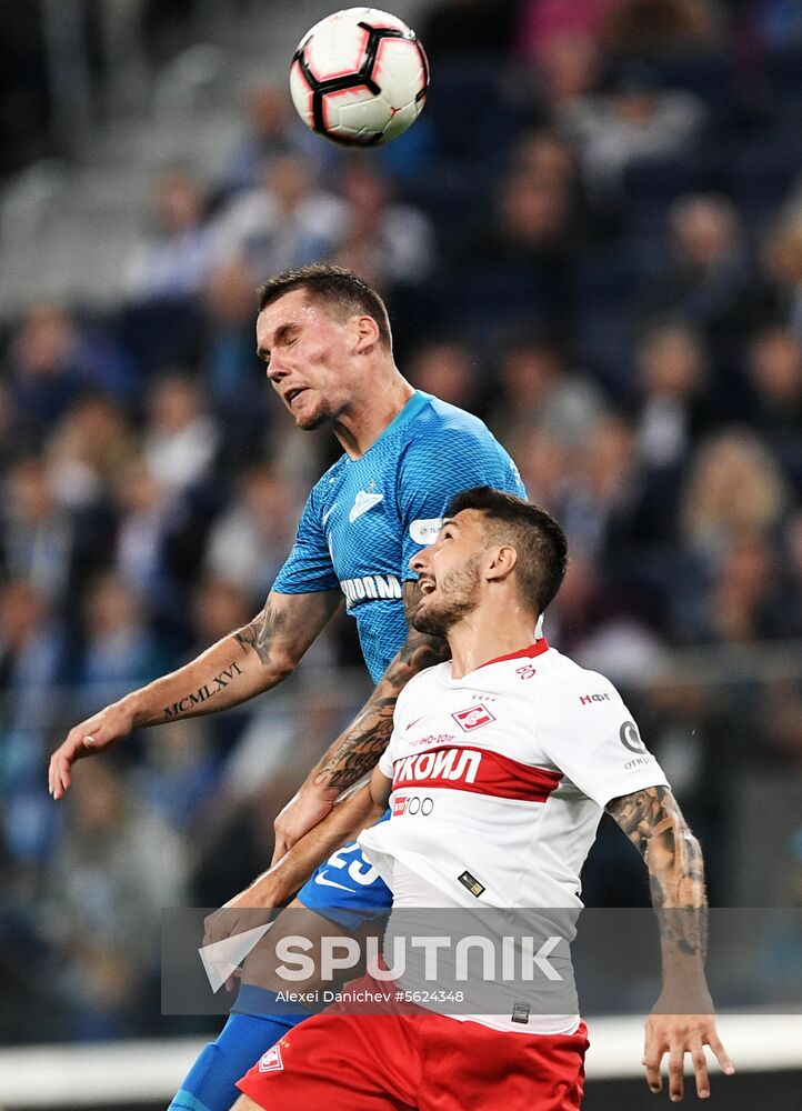 Football. Russian Football Premier League. Zenit vs. Spartak