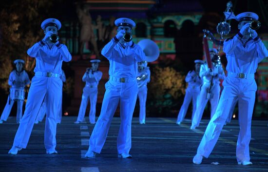 2018 Spasskaya Tower Military Music Festival closing ceremony