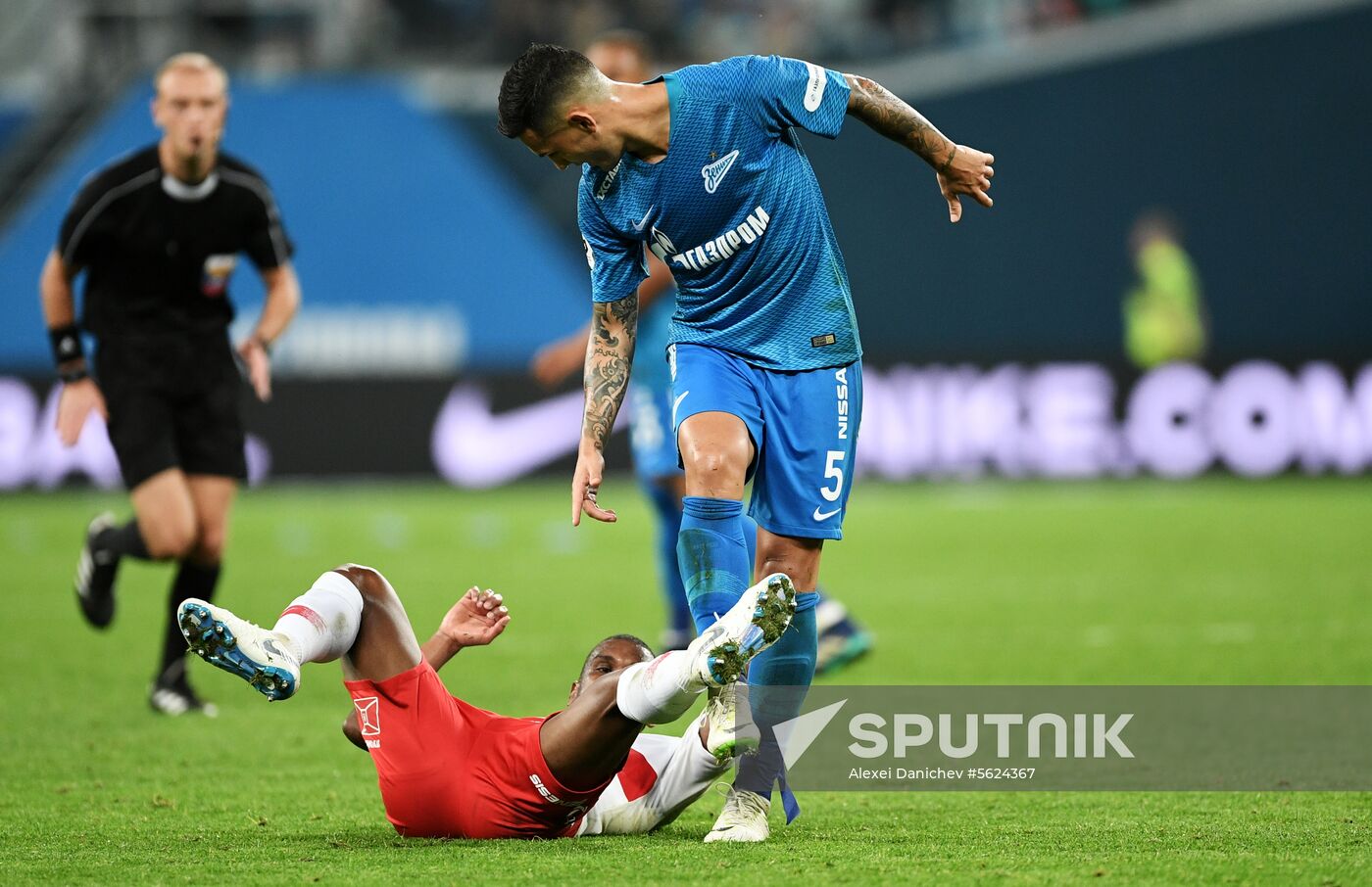 Football. Russian Football Premier League. Zenit vs. Spartak
