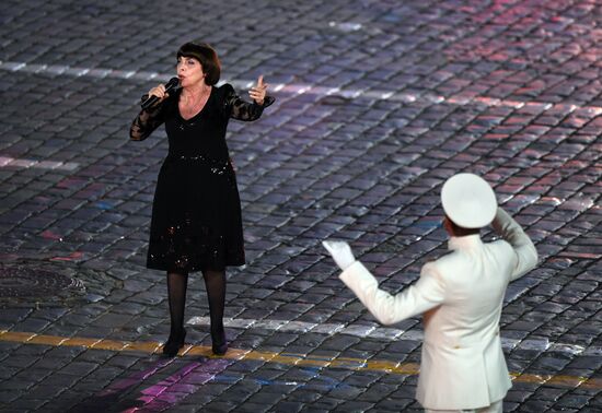 2018 Spasskaya Tower Military Music Festival closing ceremony